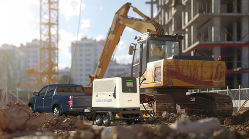 에 대한 최신 회사 뉴스 도어 에너지 모바일 EV 배터리 충전기가 장비 임대 회사에 높은 수익을 창출하는 방법