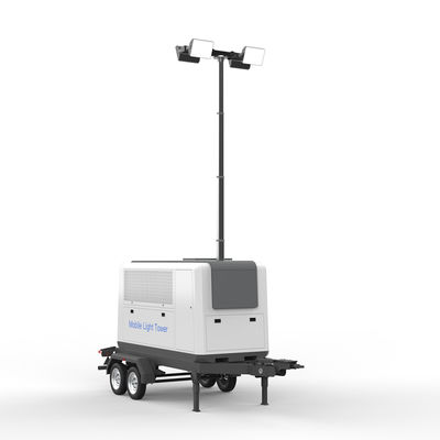 4000W 150000LM 모바일 LED 조명 타워 AC 입력 135Kw 휴대용 발전기 조명