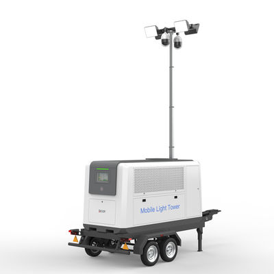 100000LM 1KW 모바일 라이트 타워 감시 모바일 라이트 마스트 충전기와 함께